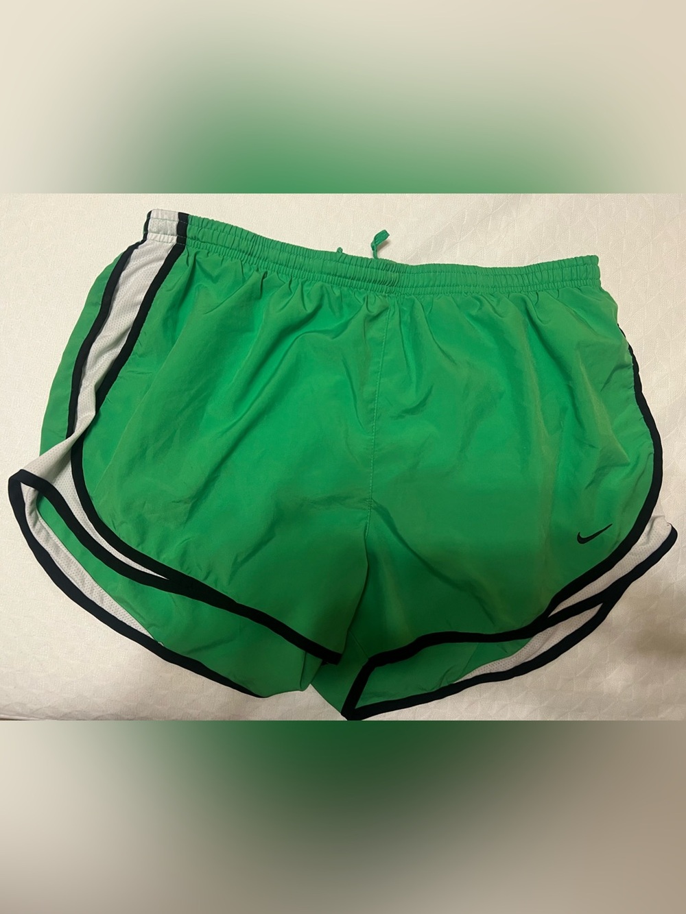 Women’s Nike Green Running Shorts with Black Trim size XL